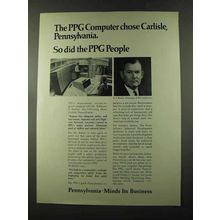 1973 Pennsylvania Commerce Ad - PPG Computer Chose