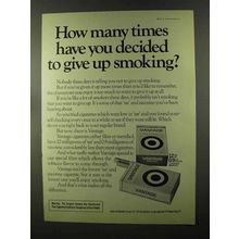 1973 Vantage Cigarettes Ad - Decided to Give Up Smoking