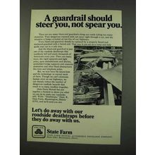 1973 State Farm Insurance Ad - A Guardrail