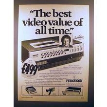 1980 Ferguson Videostar VHS Video Recorder Ad - Andre Previn