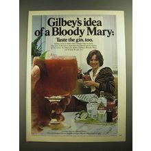 1980 Gilbey's Gin Ad - Gilbey's Idea of a Bloody Mary