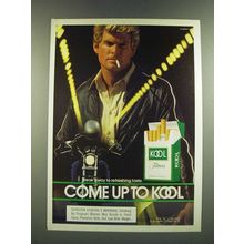 1986 Kool Cigarettes Ad - Break Away to Refreshing Taste - Motorcycle