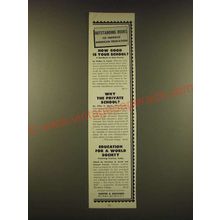 1951 Harper & Brothers Ad - Outstanding Books to improve American Education