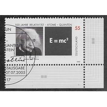 GER 2005 55c 'EINSTEIN' (CORNER MARGIN) FINE USED (EBID53-987)