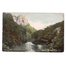 MATLOCK BATH HIGH TOR. DERBYSHIRE used antique postcard by Wrench 1906 pm =