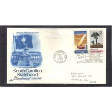 FDC Art Craft 2343 25c SC 2360 22c Constitution (Cachet-Penciled/A) CV00810