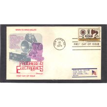 FDC Fleetwood 1502 15c Electronics (Cachet-Label/A) CV42227