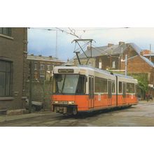 Charleroi TEV 6126 La Brugeoise French Tram Bus Postcard
