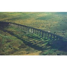 Ribblehead Viaduct From A Microlight Unique Photo 1989 Postcard