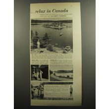 1953 Canadian Government Travel Bureau Advertisement