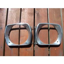 1973 1974 PLYMOUTH DUSTER HEAD LIGHT BEZELS OEM SCAMP VALIANT