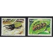 Brazil Beetles 2v 1993 MNH SG#2576-2577 Sc#2408-2409