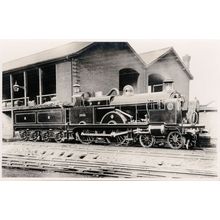 Midland Railways 2631 Train at Leeds Station Old RPC Postcard