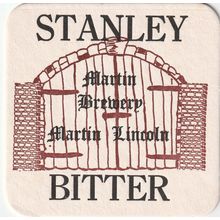 BEER MAT - MARTIN BREWERY - STANLEY BITTER - (Cat No 001) - (1988)