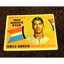 1960 Topps # 121 Camilo Carreon Chicago White Sox Catcher 3.0 VG Condition