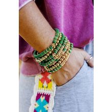 Vineyard Green St Patricks Multi Layered Beaded Bracelet Set