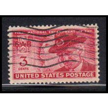 Used 985 3c Grand Army of Republic Fine W2779