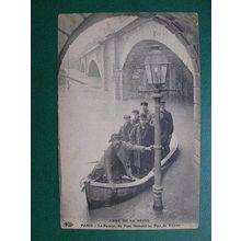 CP 1910 - Flood in Paris ( Le passeur , au pont de Tolbiac )