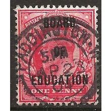 1902 O84 1d Scarlet Board of Education Official Fine Used ...