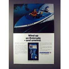 1973 Evinrude Outboard Motor Ad - Wind Up and Unwind