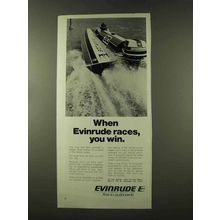 1973 Evinrude Outboard Motors Ad - Races, You Win