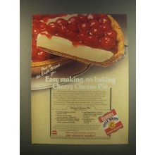 1985 Borden Eagle Condensed Milk Ad - Cherry Cheese Pie