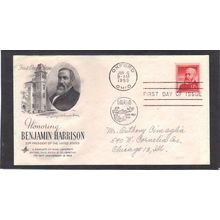 FDC Art Craft 1045 12c Benjamin Harrison (Cachet-Penciled/A) CV39100