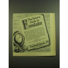 1945 Pedro Domecq Fundador Brandy Ad - From Iceland to Manila - it's Funadador