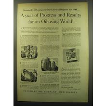 1949 Standard Oil Ad - A Year of progress and results for an oil-using world