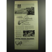 1952 Union Pacific Railroad Ad - It's convenient it's comfortable