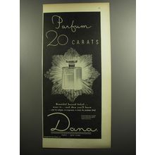 1952 Dana 20 Carats Perfume Advertisement