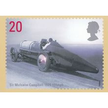 Malcolm Campbell Motor Racing Speed Champion Postcard