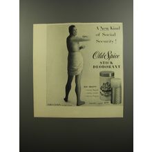 1953 Old Spice Stick Deodorant Ad - A new kind of Social Security