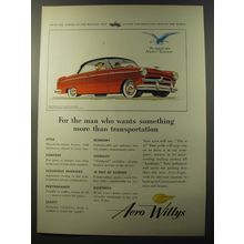 1953 Aero Willys Aero-Eagle Car Ad - For the man who wants something more