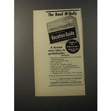 1953 Rand McNally Vacation Guide Ad - A brand new idea in guidebooks