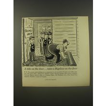 1956 Bigelow Carpet Ad - cartoon by Syd Hoff