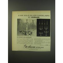 1956 Gorham Sterling Candelabra Advertisement