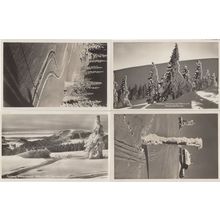 Feldberg Germany Ski Snow Paths Mountains Winter 4x Old Postcard s