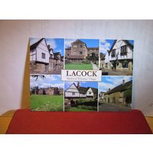 Multiview, LACOCK, WILTSHIRE. used postcard 2009 pm =