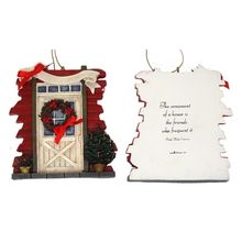 Roman Barn Door Ornament to Personalize