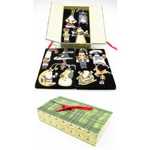 Wooden Christmas Ornament set of 12
