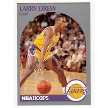 1990-91 Hoops Larry Drew basketball card #155- Lakers