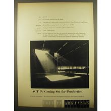 1961 Arkansas Tourism Advertisement - Act 9: Getting Set for Production
