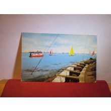 ROYAL YACHT SQUADRON, COWES, Isle of Wight used postcard 1982? pm =