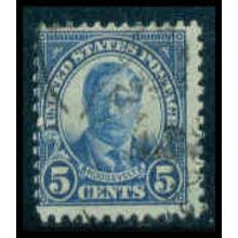 Used 637 5c Theodore Roosevelt Average M09194