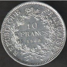 1968 France 10 Francs Silver Coin