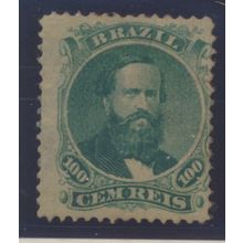 Brazil Stamp Scott #58a, Mint Hinged, Hinge Remnant