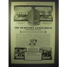 1929 The Burleson Sanitarium Ad - International