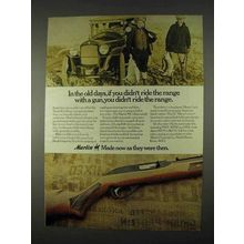 1974 Marlin 99C Rifle Ad - Ride The Range With a Gun