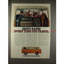 1978 Volkswagen Bus Ad, Group Rates Every Travel!